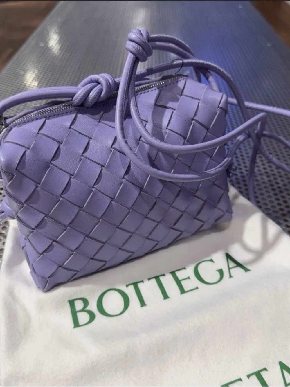Bottega Veneta Wisteria Intrecciato Knot Loop Bag